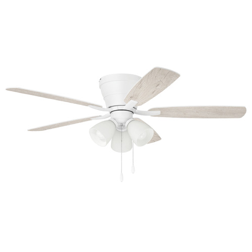 Craftmade Lighting Wheeler White LED Ceiling Fan with Light