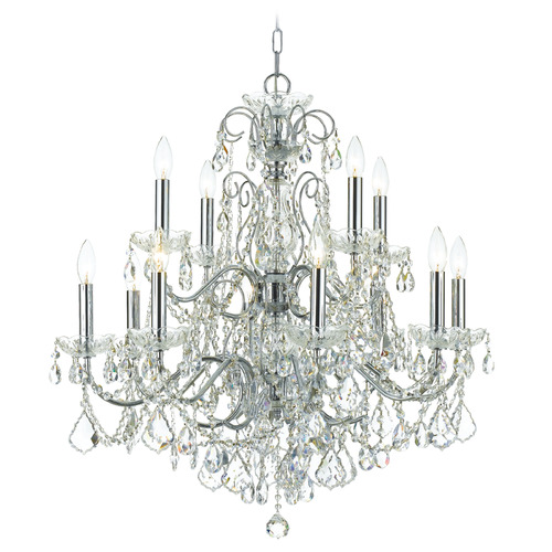 Crystorama Lighting Imperial Polished Chrome Crystal Chandelier