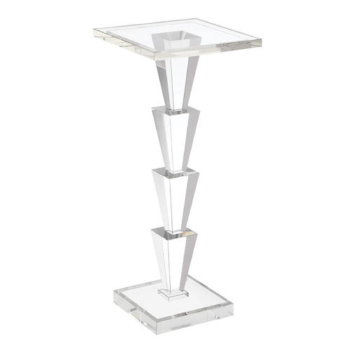 Currey and Company Tiana Clear Accent Table