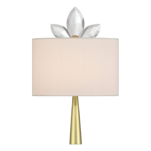 Currey and Company Trillium Clear / Brass LED Sconce