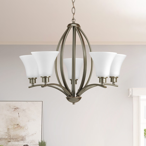 Joy Antique Bronze Chandelier by Progress Lighting