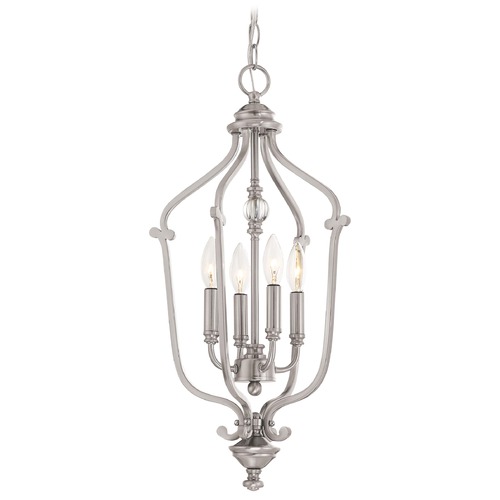 Savannah Row Brushed Nickel Pendant by Minka Lavery