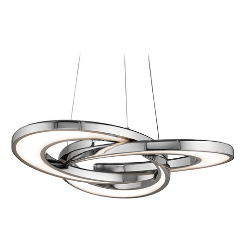 Destiny 28-Inch LED Pendant in Chrome by Elan Lighting