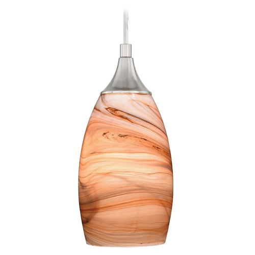 Milano Satin Nickel Mini Pendant by Vaxcel Lighting