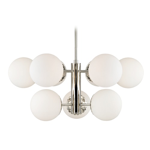 Mitzi by Hudson Valley Paige Polished Nickel Chandelier by Mitzi by Hudson Valley H193809-PN