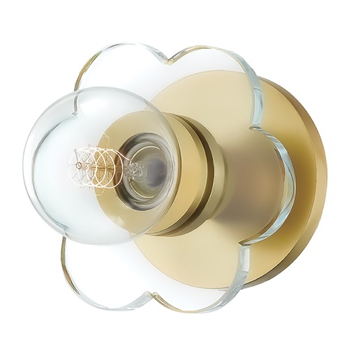 Mitzi by Hudson Valley Alexa Wall Sconce in Aged Brass by Mitzi by Hudson Valley H357101-AGB