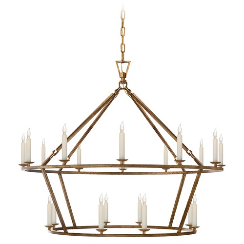 E.F. Chapman Darlana Large Chandelier in Gilded Iron by Visual Comfort Signature