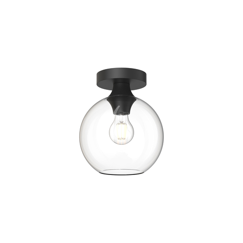 Castilla 8-Inch Semi-Flush Mount in Black by Alora Lighting