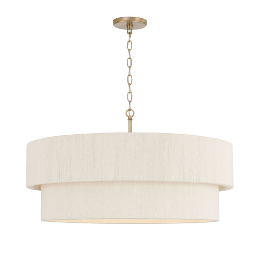 HomePlace by Capital Lighting Delaney 30-Inch Pendant in Matte Brass by Capital Lighting 349842MA