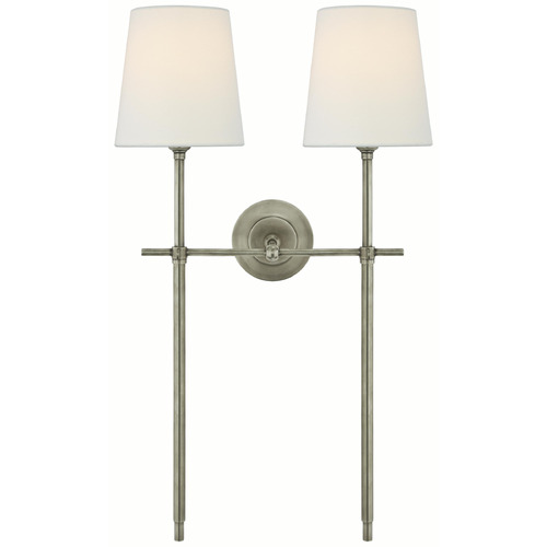 Visual Comfort Signature Collection Thomas O'brien Bryant Antique Nickel Sconce