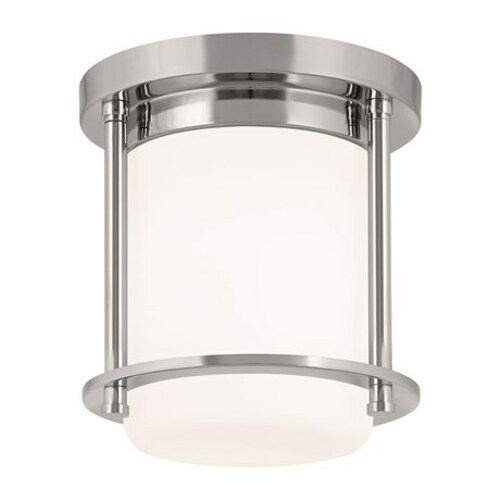 Kichler Lighting Brit Polished Nickel Flush Mount Light by Kichler Lighting 52596PN