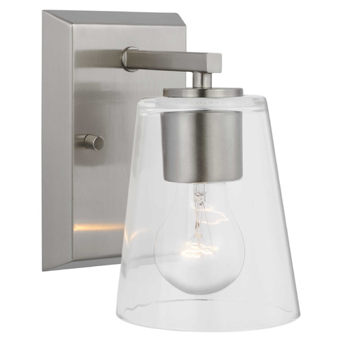 Progress Lighting Vertex Brushed Nickel Sconce