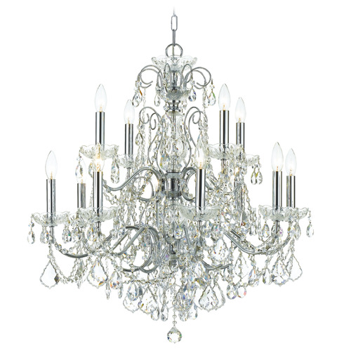 Crystorama Lighting Imperial Polished Chrome Crystal Chandelier