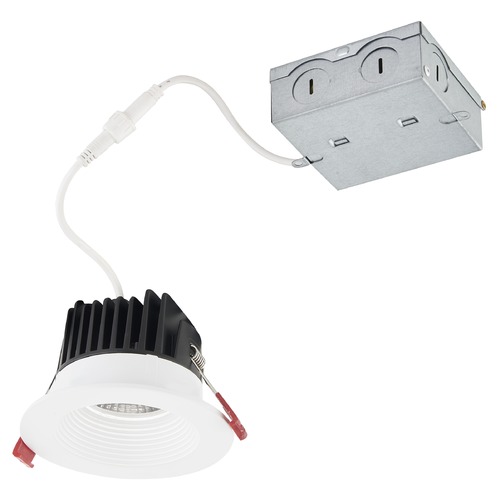 4'' LED Canless Adjustable 15W White Recessed Downlight 3000K