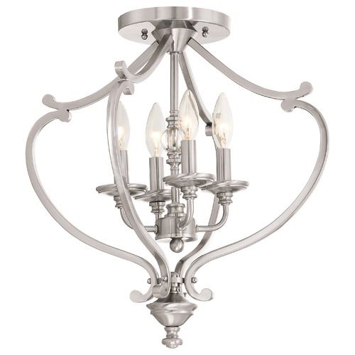 Savannah Row Brushed Nickel Pendant by Minka Lavery