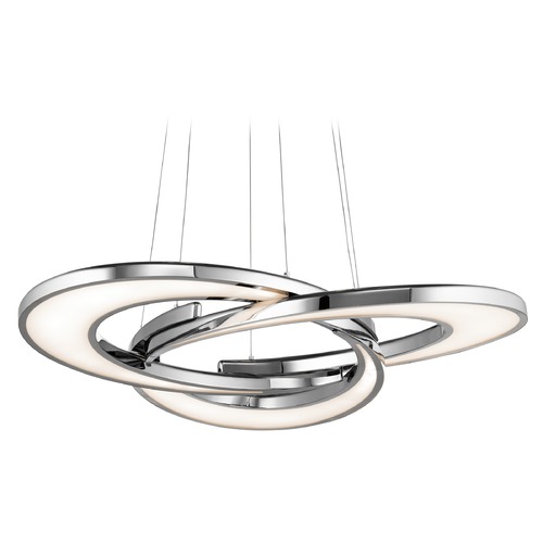 Destiny 36-Inch LED Pendant in Chrome by Elan Lighting