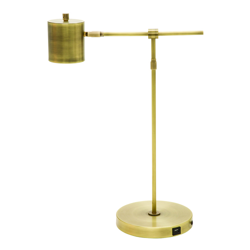 House Of Troy Morris Antique Brass LED Table Lamp