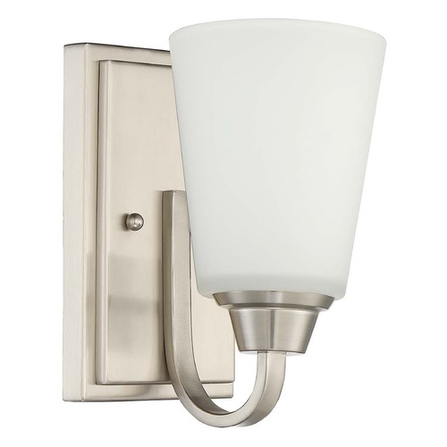 Grace 8.50-Inch Brushed Polished Nickel Sconce by Craftmade Lighting