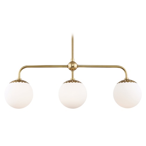 Paige Aged Brass Island Light by Mitzi by Hudson Valley