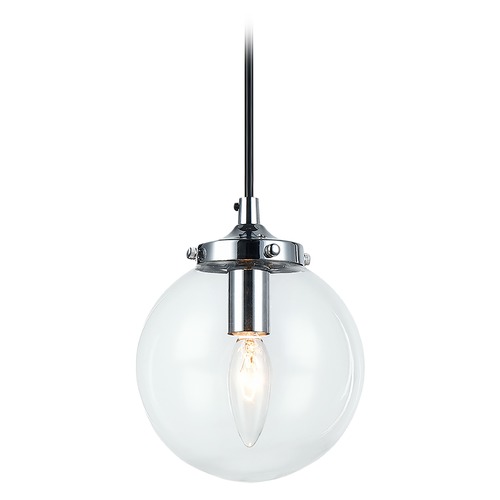 The Bougie Chrome Mini Pendant by Matteo Lighting