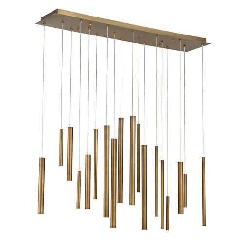 Eurofase Lighting Santana 42-Inch LED Chandelier in Antique Brass by Eurofase Lighting 31446-035