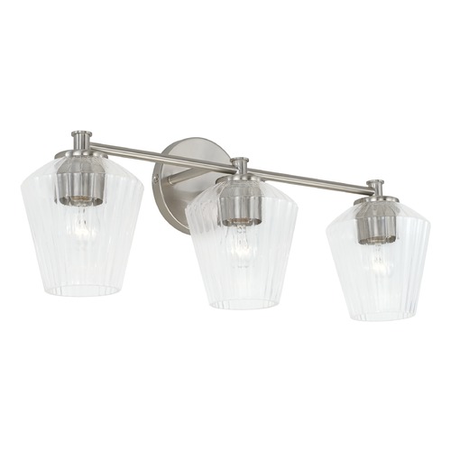 Capital Lighting Beau 24-Inch Vanity Light in Brushed Nickel by HomePlace by Capital Lighting 141431BN-507
