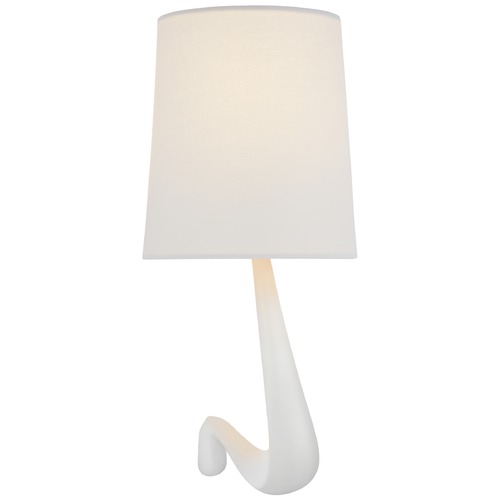 Visual Comfort Signature Collection Aerin Gaya Large Sconce in Plaster White by Visual Comfort Signature ARN2436PWL