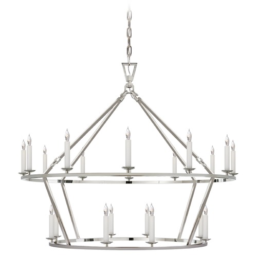 E.F. Chapman Darlana Large Chandelier in Nickel by Visual Comfort Signature