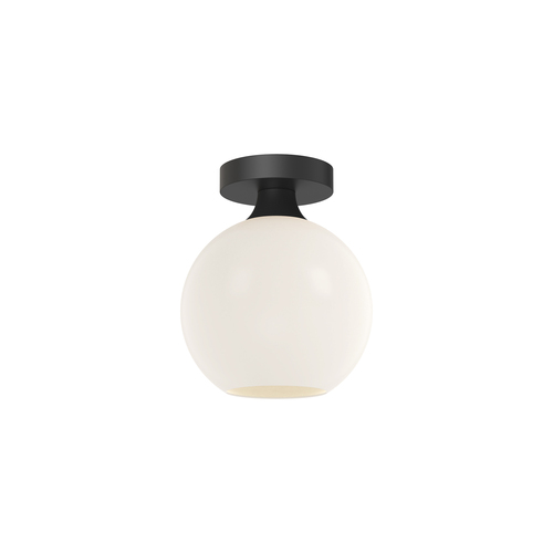 Castilla 8-Inch Semi-Flush Mount in Black by Alora Lighting
