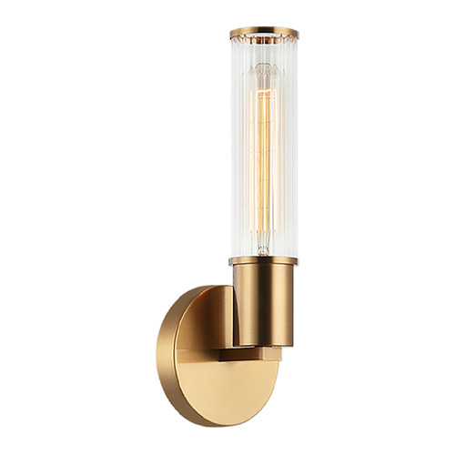 Matteo Lighting Matteo Lighting Klarice Aged Gold Brass Sconce S02811AG