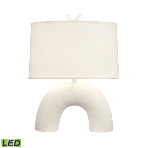Elk Lighting Elk Lighting Flection Dry White LED Table Lamp with Oval Shade H0019-9532-LED