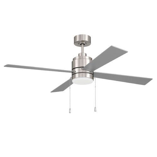 Craftmade Lighting Mccoy Brushed Polished Nickel LED Ceiling Fan with Light