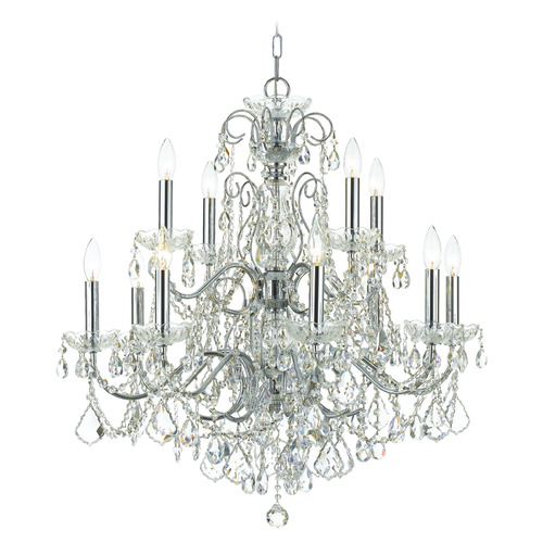 Crystorama Lighting Imperial Polished Chrome Crystal Chandelier
