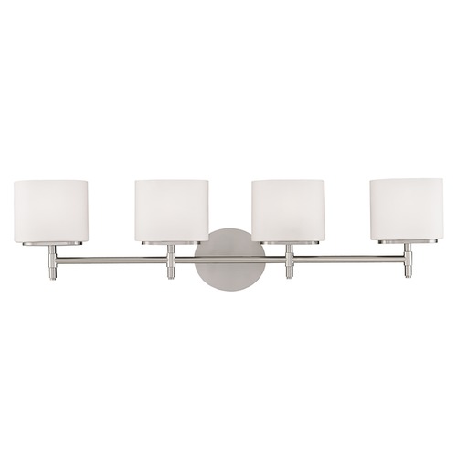 Trinity 4-Light Bath Light in Satin Nickel by Hudson Valley Lighting