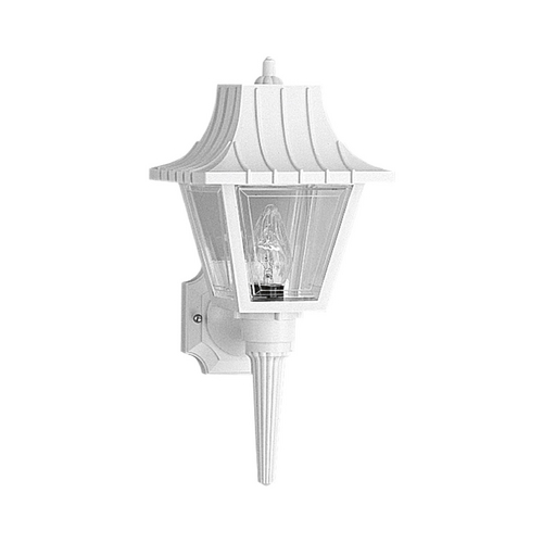 Mansard Outdoor Wall Light in White by Progress Lighting