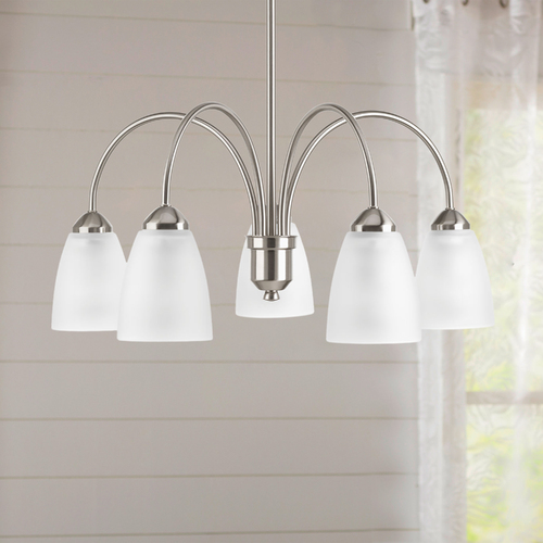 Gather Brushed Nickel Chandelier by Progress Lighting