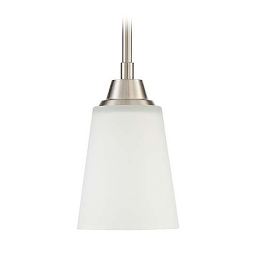 Grace 5-Inch Brushed Polished Nickel Mini Pendant by Craftmade Lighting
