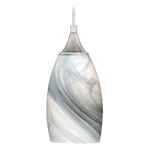 Milano Satin Nickel Mini Pendant by Vaxcel Lighting