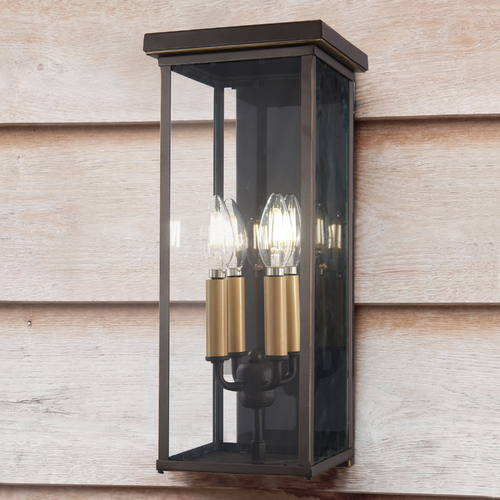 Casway Oil Rubbed Bronze with Gold Highlights Outdoor Wall Light by Minka Lavery
