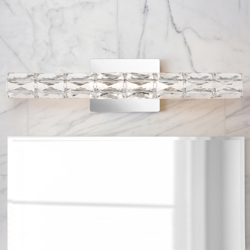 Luster Polished Chrome LED Bathroom Light by Quoizel Lighting