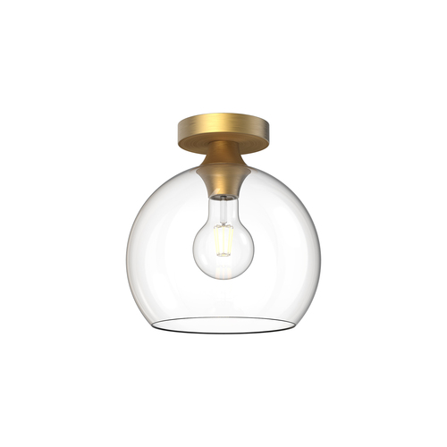 Castilla 10-Inch Semi-Flush Mount in Aged Gold by Alora Lighting