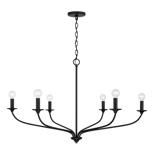 Dolan Chandelier in Matte Black by HomePlace by Capital Lighting