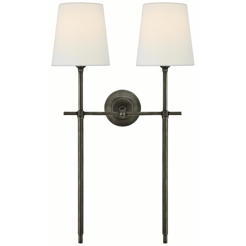 Visual Comfort Signature Collection Visual Comfort Signature Collection Thomas O'brien Bryant Bronze Sconce TOB2025BZ-L