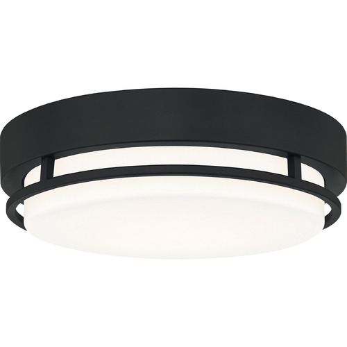 Hale Earth Black LED Flush Mount Light by Quoizel Lighting