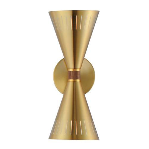 Helsinki Natural Aged Brass Sconce by Maxim Lighting