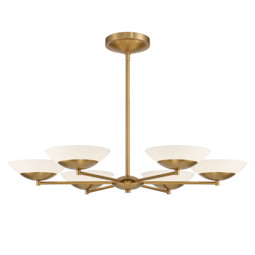 Solara LED Chandelier in Legacy Brass by Minka Lavery