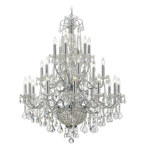 Crystorama Lighting Imperial Polished Chrome Crystal Chandelier