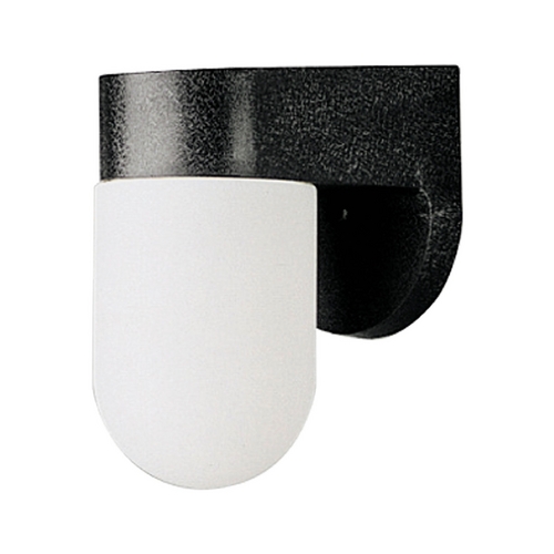 Progress Lighting Outdoor Wall Light with White in Black by Progress Lighting P5817-31