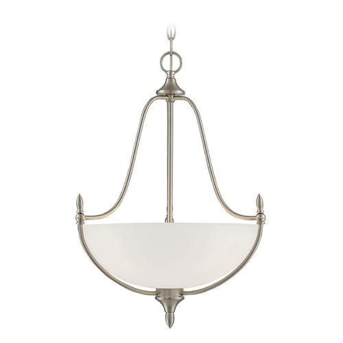 Herndon Satin Nickel Pendant by Savoy House
