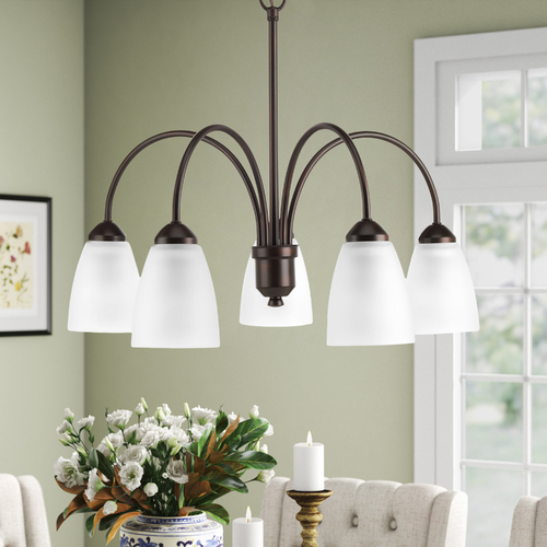 Gather Antique Bronze Chandelier by Progress Lighting